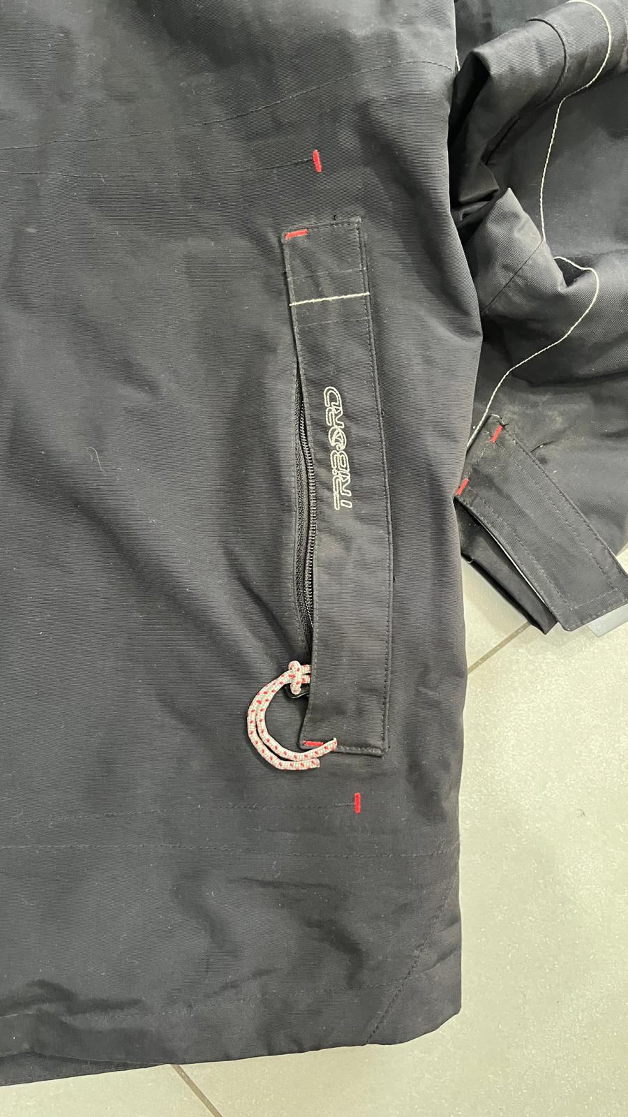 Giacca Tribord sailing uomo nera rossa tecnica impermeabile (M) Vintage Y2K Racing Jacket