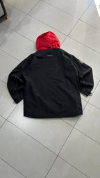 Giacca Tribord sailing uomo nera rossa tecnica impermeabile (M) Vintage Y2K Racing Jacket