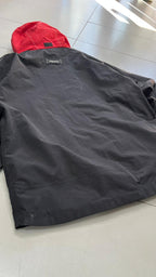 Giacca Tribord sailing uomo nera rossa tecnica impermeabile (M) Vintage Y2K Racing Jacket
