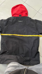 Giacca Tribord sailing uomo nera rossa tecnica impermeabile (M) Vintage Y2K Racing Jacket