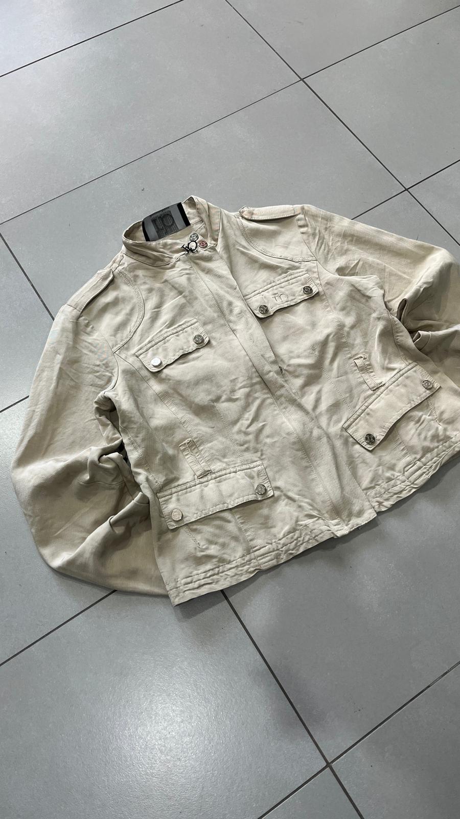Giacca sahariana Rocco Barocco beige donna 42 IT S