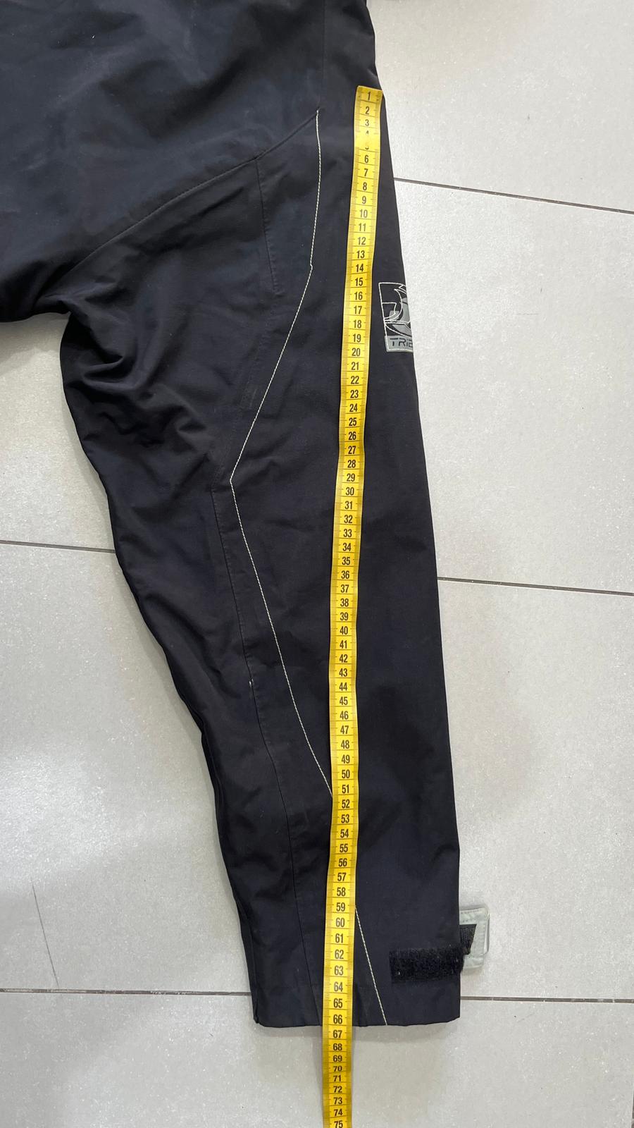 Giacca Tribord sailing uomo nera rossa tecnica impermeabile (M) Vintage Y2K Racing Jacket