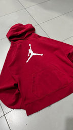 Felpa Jordan rossa con cappuccio XL Bambino S uomo logo Jumpman (S)