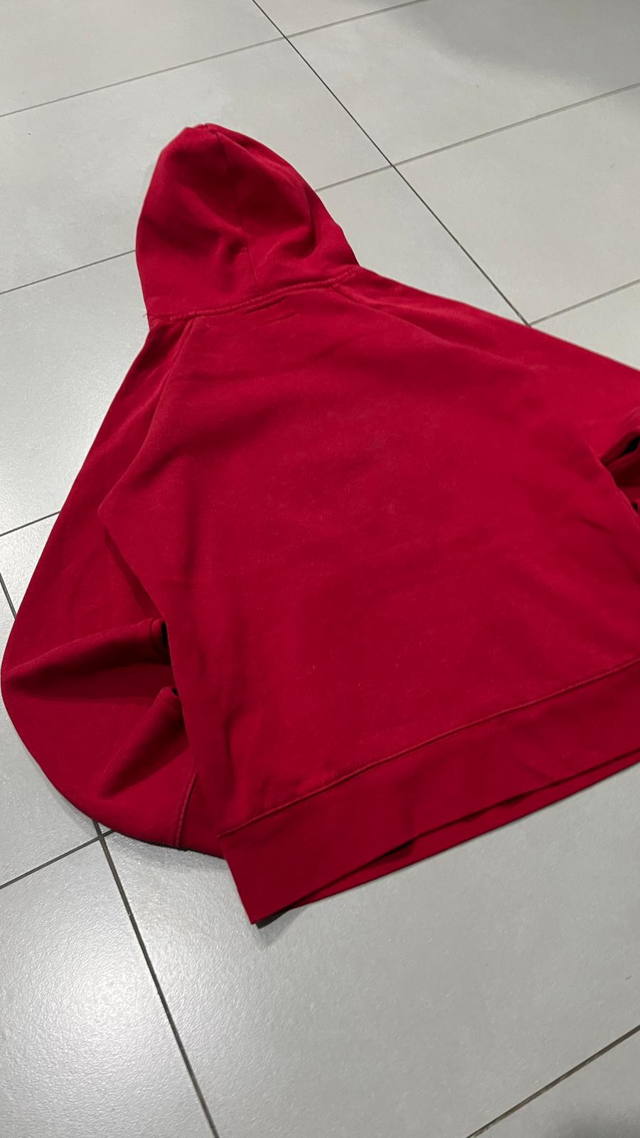 Felpa Jordan rossa con cappuccio XL Bambino S uomo logo Jumpman (S)
