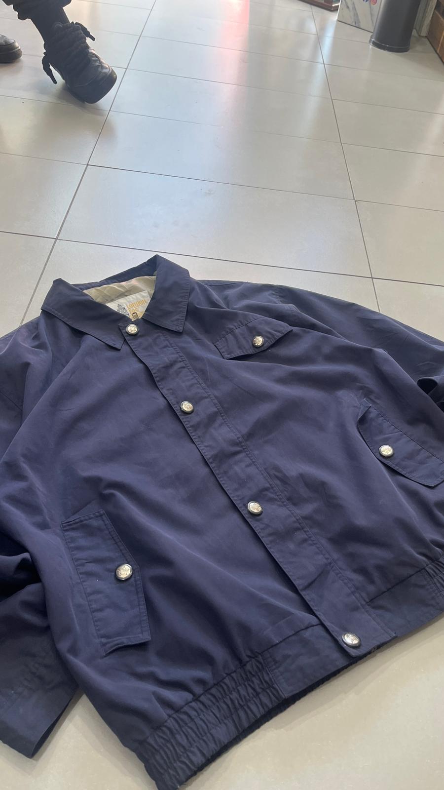 Giacca London Fog vintage blu navy Harrington uomo (M)