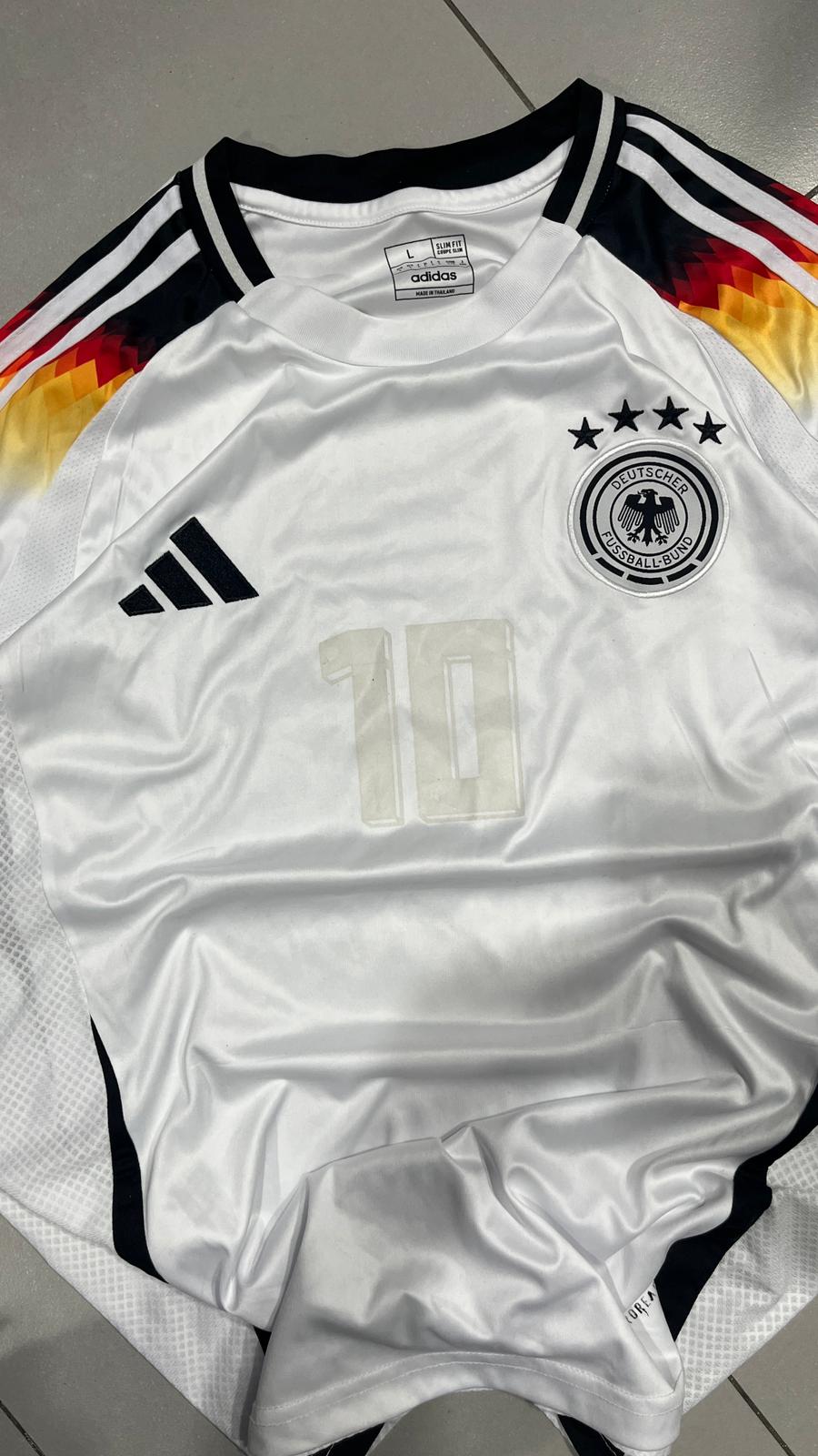 T-Shirt Germania Musiala 10 Adidas Vintage Y2K 90s 2000s American Style (L)