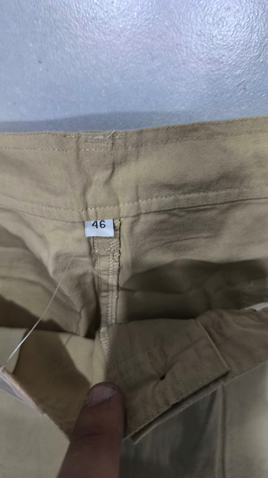 Pantaloni Cargo Beige Tasche Applicate Vintage Y2K (46) — foto 5