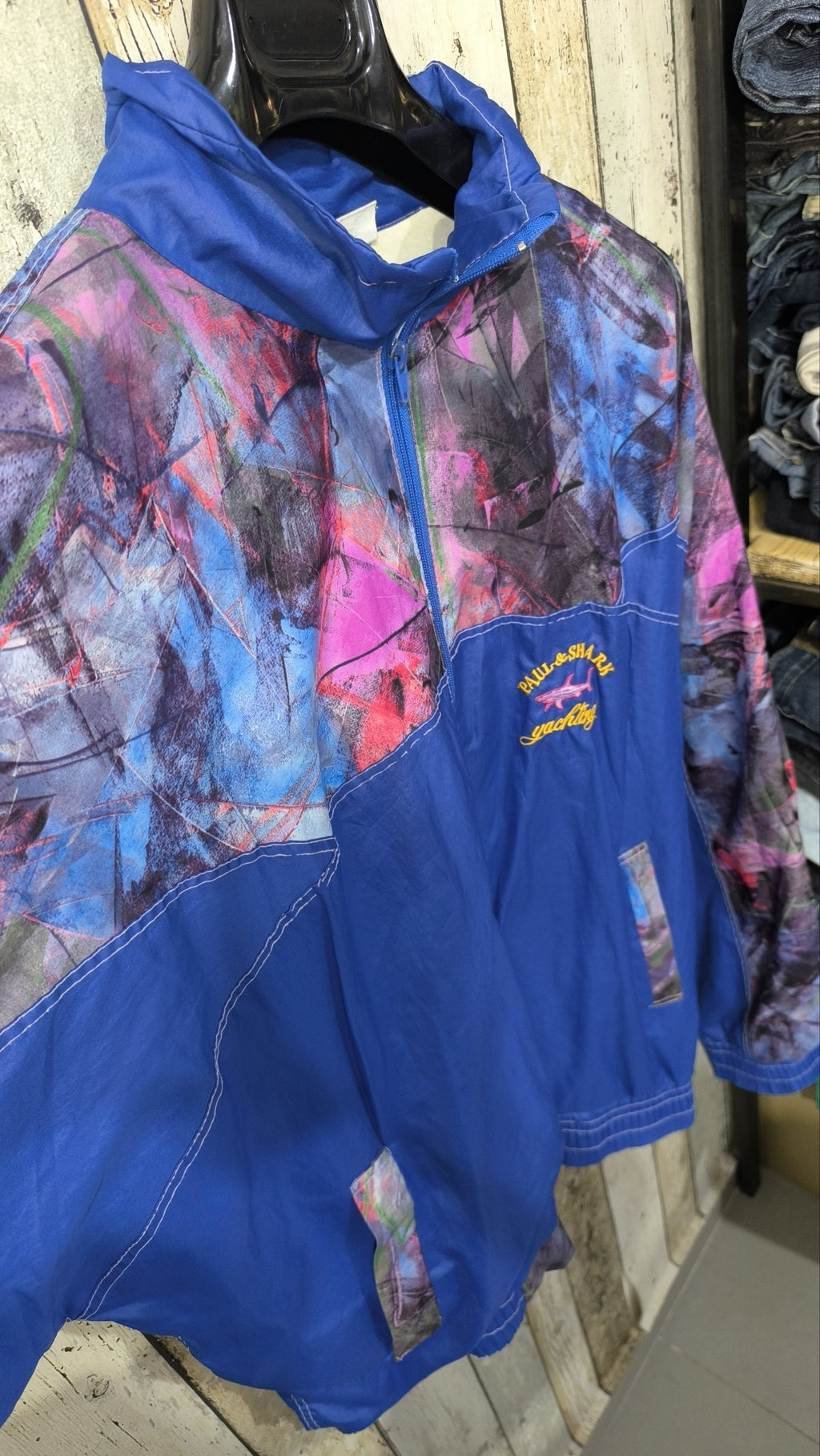 Felpa sportiva Paul & Shark Full Zip Collo Alto Multicolore Vintage Y2K (XL) — foto 6