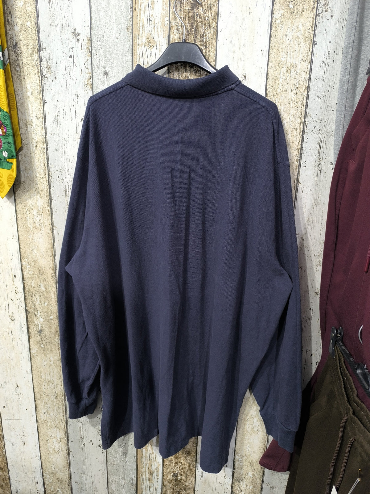 Polo con bottoni maniche lunghe Polo Ralph Lauren Blu Navy Vintage Y2K (XXL) — foto 6
