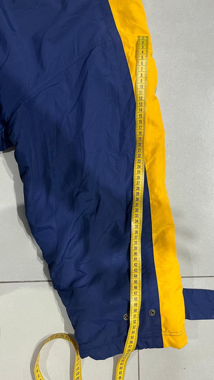 Giacca Sportiva Nike con Cappuccio Blu Navy Giallo Vintage Y2K (XL) — foto 8