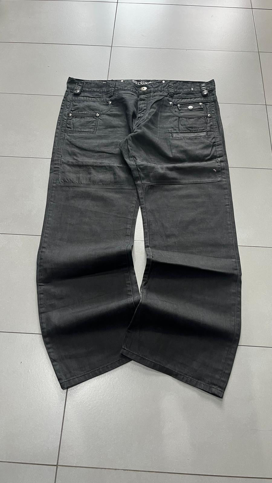 Jeans cargo EDUKA Denim Nero Slavato Vintage Y2K (42) — foto 3