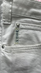 Jeans 5 Tasche Armani Jeans Gamba Dritta Bianco Vintage Y2K (M) — foto 7