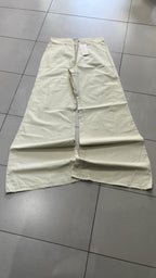Pantaloni INTERGROUP Gamba Ampia Dritta Avorio Chiaro Vintage Y2K (S) — foto 4