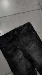 Jeans Southwave Denim gamba ampia Nero slavato Vintage Y2K Uomo (L) — foto 4