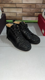 Sneakers Alte Stringate Christian Louboutin Nere Borchie Vintage Y2K (39) — foto 5