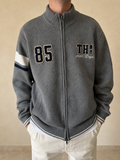 Maglione Tommy Hilfiger Zip Sweater Embroidered Vintage Y2K Uomo (M) - indossata fronte