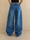 Denim Jeans Baggy Fit Samba Vintage Y2K Donna - indossata retro