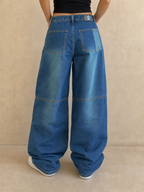Denim Jeans Baggy Fit Samba Vintage Y2K Donna - indossata retro