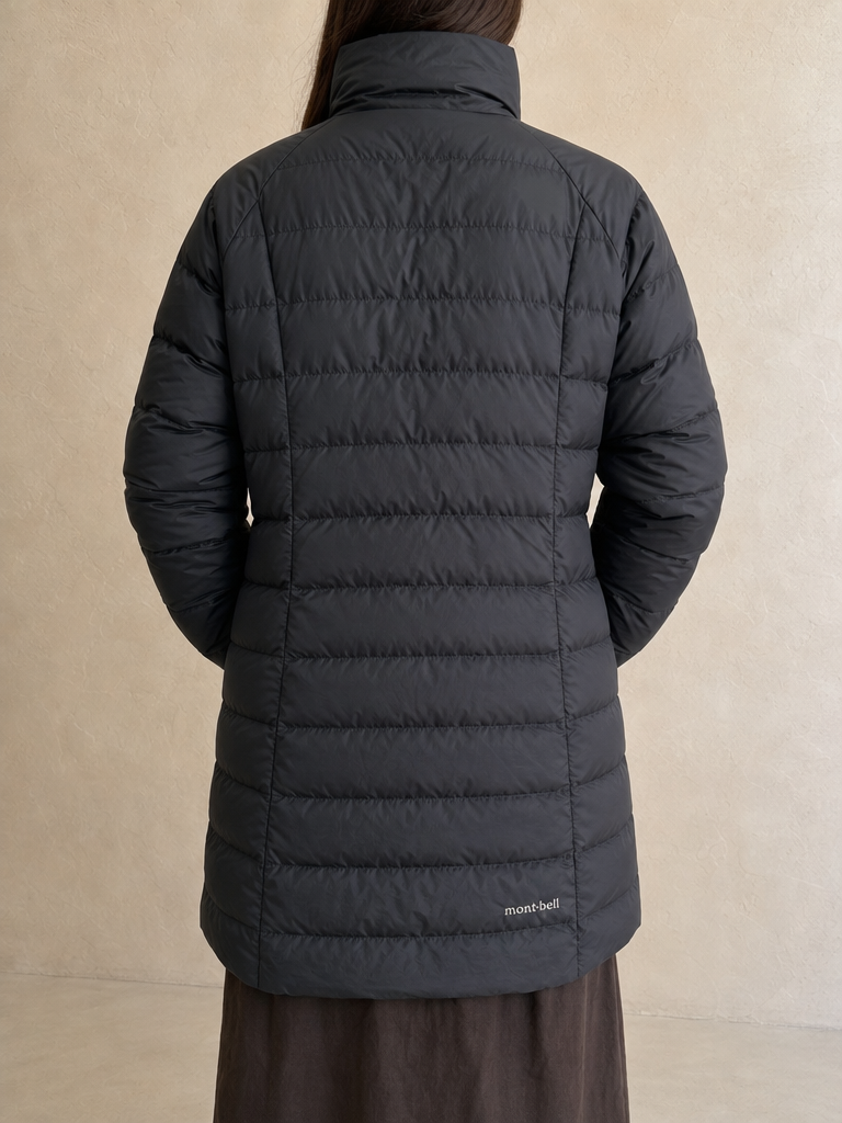 Giacca Giubbino Parka Montbell Piumino Vintage Y2K (S) - indossata retro