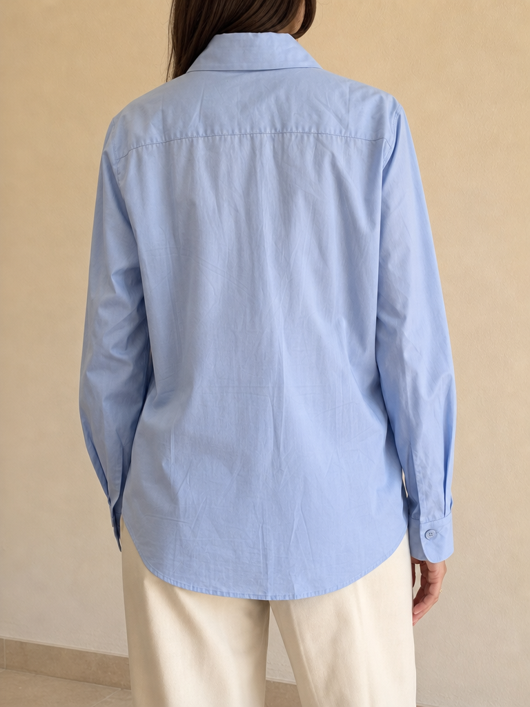 Camicia Marella Vintage Y2K Azzurro (L) - indossata retro
