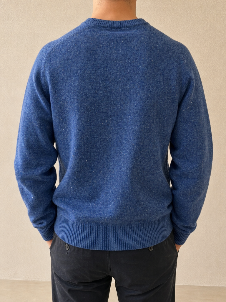 Franklin & Marshall Felpa Sweater Maglioncino Franklin College Embroidered Vintage Y2K (S) - indossata retro