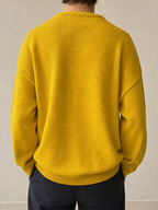 Airball Maglione Giallo con Toppe Vintage Y2K (L) — vista posteriore indossata