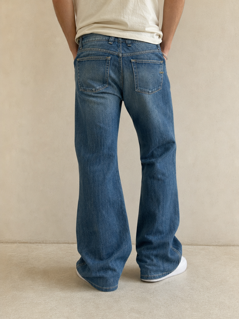 Jeans Diesel Embroidered Vintage Y2K Uomo (S) - indossata retro
