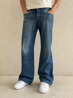 Jeans Diesel Embroidered Vintage Y2K Uomo (S) - indossata fronte
