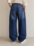 Denim Jeans Washed Baggy Fit Enyce Vintage Y2K Donna (XXL) - indossata retro