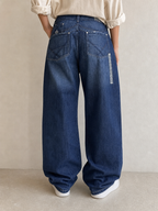 Denim Jeans Washed Baggy Fit Enyce Vintage Y2K Donna (XXL) - indossata retro