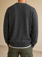 Maglione Tommy Hilfiger Grigio Cashmere Vintage Y2K Uomo (L) - indossata retro