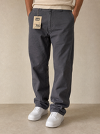 Pantaloni Lee Pants Baggy Fit Cotton Grey Vintage Y2K Uomo (L) - indossata fronte