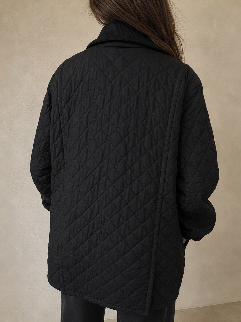Colmar Giacca Nero Chiusura Fibbie Vintage Y2K Donna - indossata retro