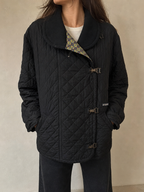 Colmar Giacca Nero Chiusura Fibbie Vintage Y2K Donna - indossata fronte