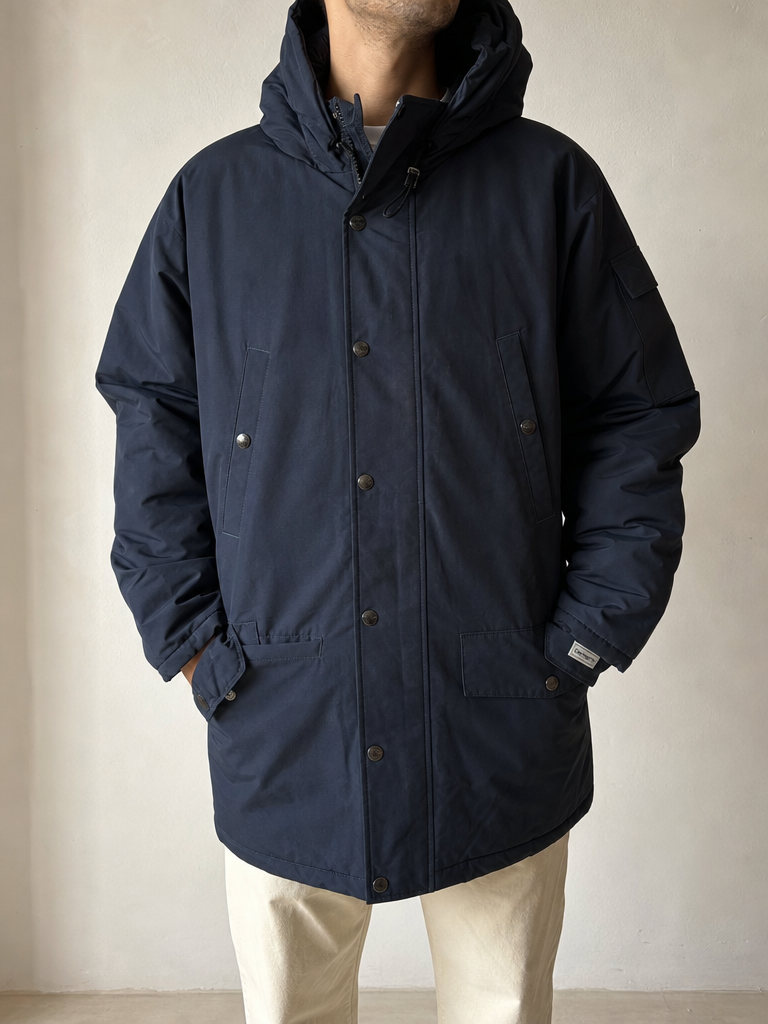 Giacca Giubbino - Piumino Carhartt con Pelliccia Interna 90s 00s Hip-Hop Vintage Y2K Uomo (XL) - indossata fronte
