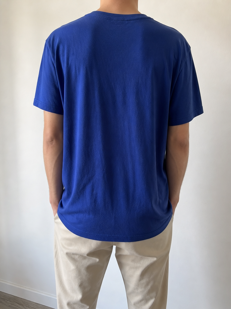 Polo Ralph Lauren Maglietta Blu Logo Ricamato Vintage Y2K (L) — foto 2