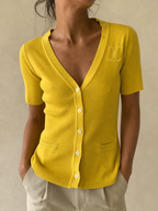 T-Shirt Cardigan Iceberg Vintage Y2K Donna (S) - indossata fronte