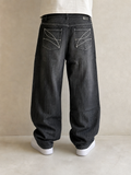 Denim Black Jeans Enyce Baggy Fit Vintage Y2K Uomo (XL) - indossata retro