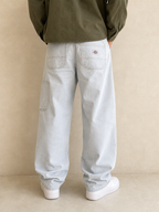Denim Jeans Dickies Baggy Fit Light Blue con Macchie Vintage Y2K Uomo (XS) - indossata retro