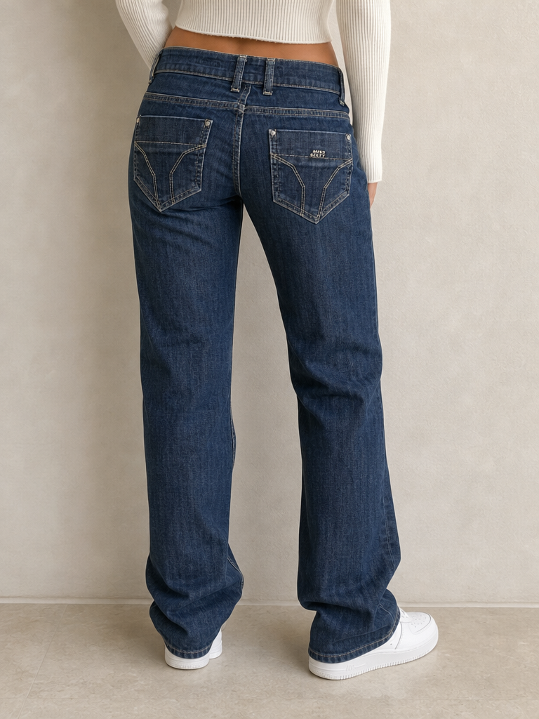 Jeans Denim Denim Blu Miss Sixty Low Waist Vintage Y2K Donna (S) - indossata retro