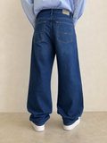 Jeans Denim Denim Tommy Hilfiger Washed Baggy Fit Vintage Y2K Uomo (M) — foto posteriore indossata