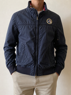 Giacca Napapijri Slim Fit Vintage Y2K Blu Zip Collo Righe (S) — foto 1