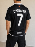 Adidas T-Shirt Real Madrid Cristiano Ronaldo 7 Football 90s 2000s American Style Vintage Y2K Uomo (XS) — vista posteriore indossata