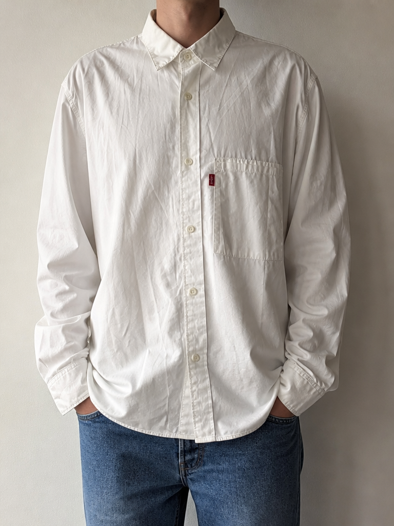 Camicia Levi's Large Vintage Y2K Bianca Red Tab — foto 1