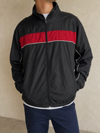 Giacca Starter Zip WindBreaker Vintage Y2K Uomo (XL) - indossata fronte