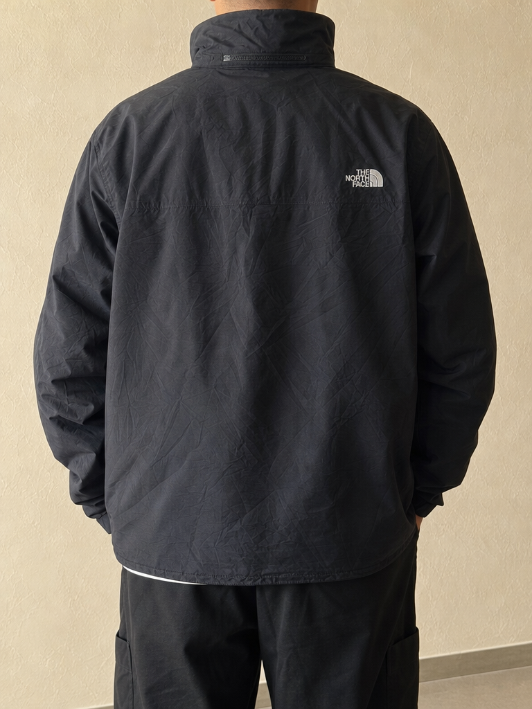 Giacca Giubbino The North Face Piumino Nero Vintage Y2K Uomo (L) - indossata retro