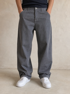 Jeans Denim Raw Denim NYC Baggy Fit Vintage Y2K Uomo (M) - indossata fronte