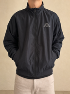 Giacca Giubbino Kappa 90s 2000s American Style Hip Hop Rave Vintage Y2K (S) - indossata fronte