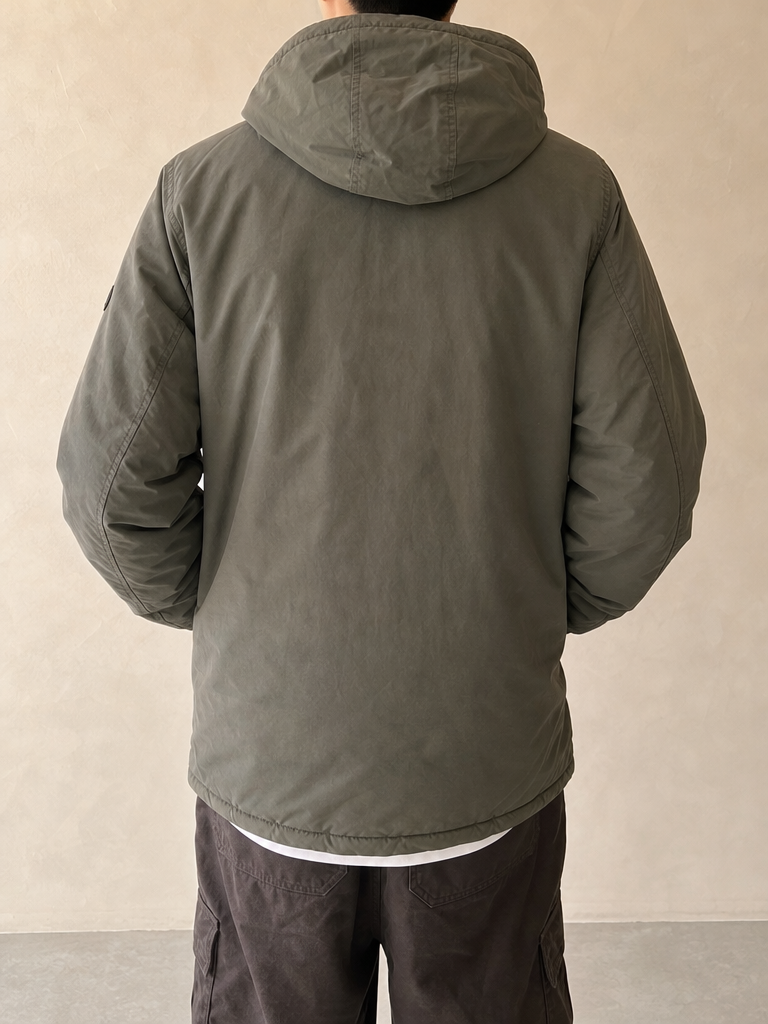 Giacca Piumino Giubbino Best Company Black Label Vintage Y2K (XXL) — foto posteriore indossata