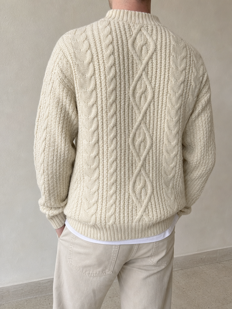 Maglione a Treccia Vintage Y2K (S) - indossata retro